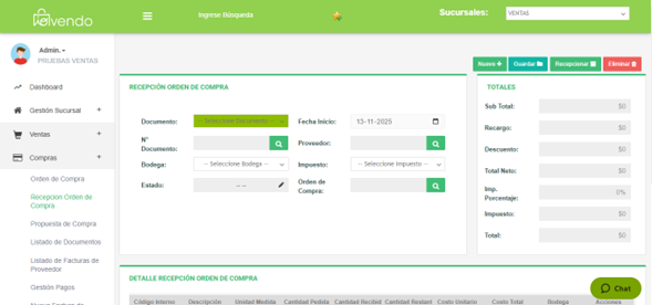 interfaz plataforma punto de venta ioVendo 